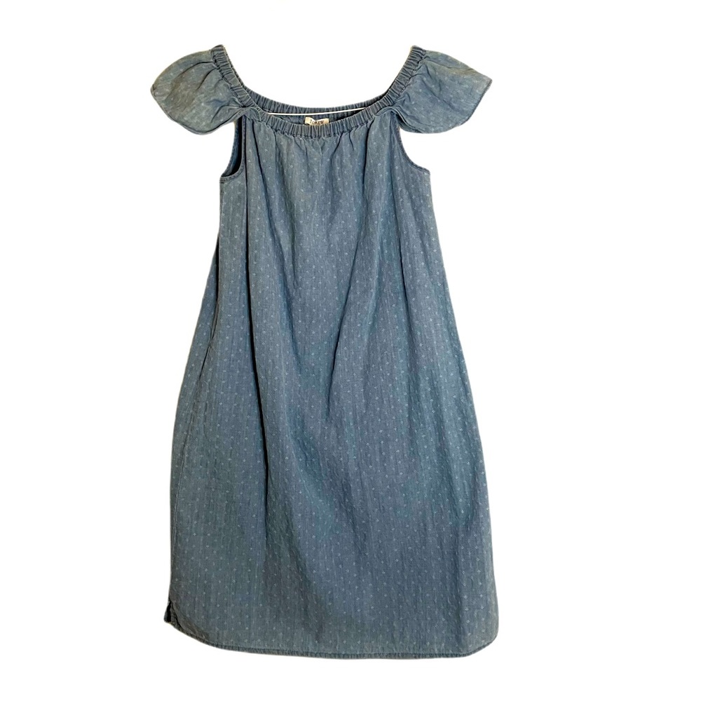 J.CREW sz 00 summer dress. Jean color, but softer.